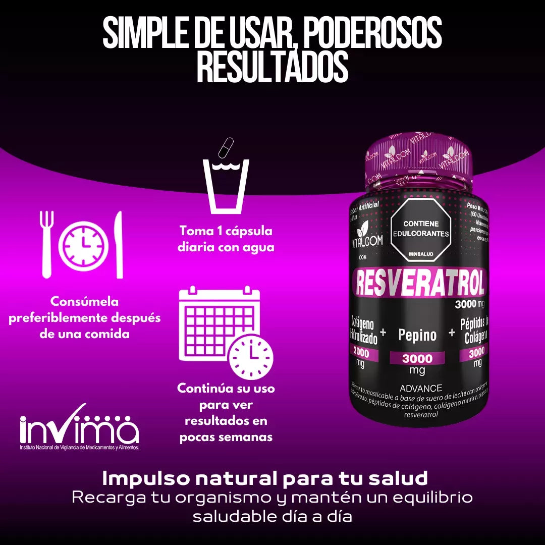 Resveratrol Concentrado 3000mg