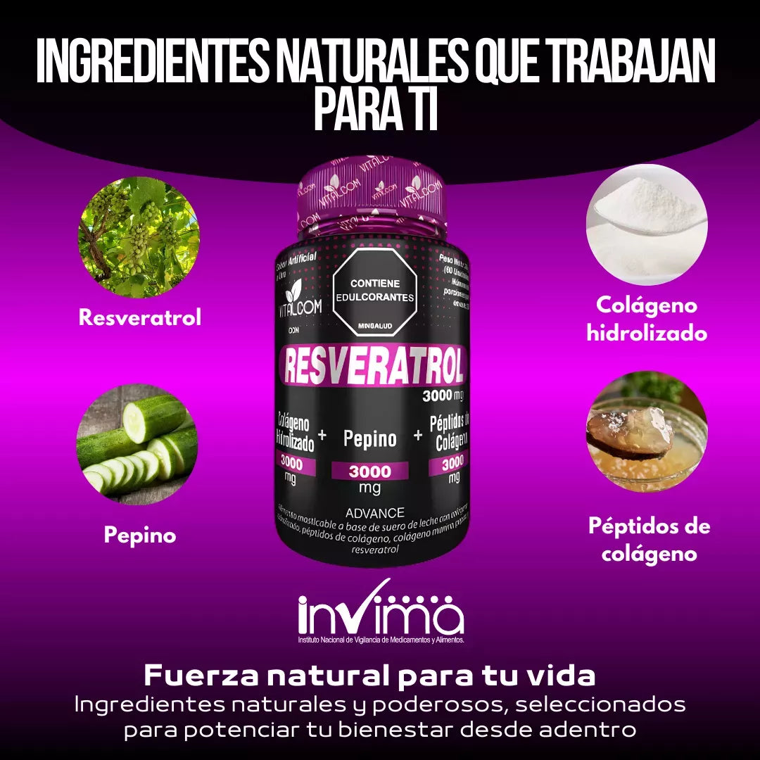 Resveratrol Concentrado 3000mg