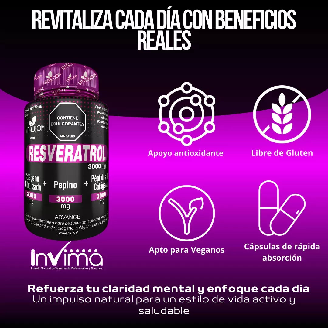 Resveratrol Concentrado 3000mg